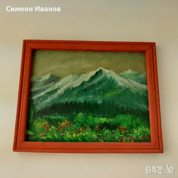 Интересна стара картина пейзаж SG2026, снимка 1
