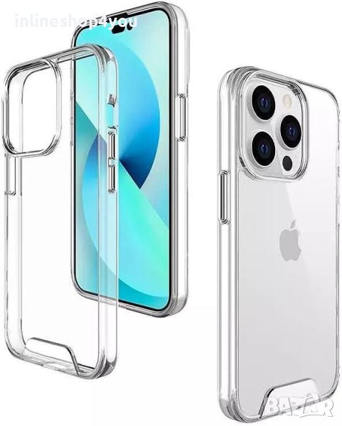 Прозрачен Кейс SPACE CASE за Apple iPhone 15 | 15 Pro | 15 Pro Max | 15 Plus, снимка 1