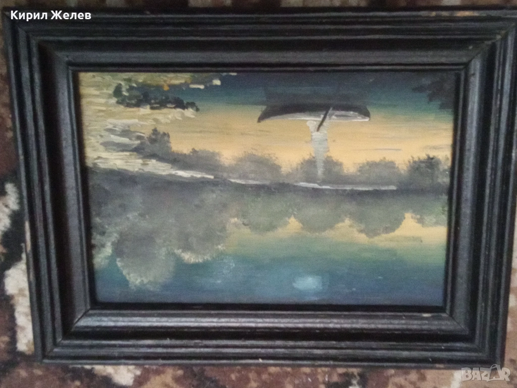 Малка картина в черна рамка 52460, снимка 1