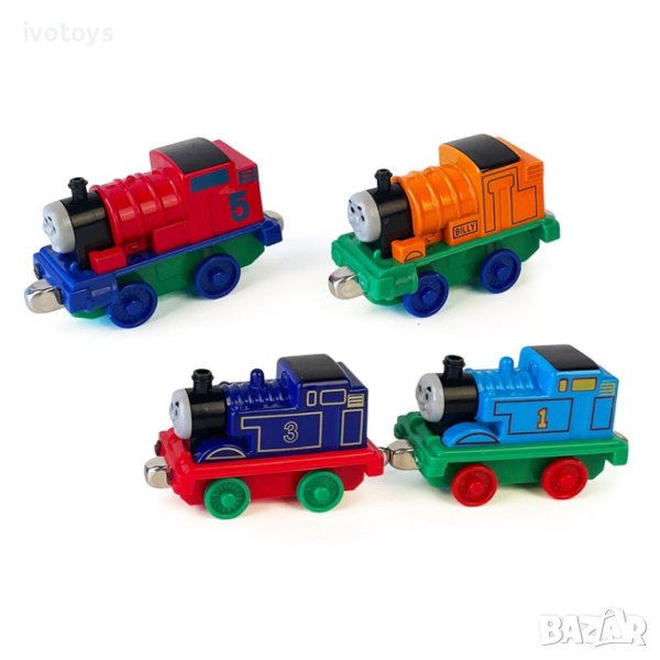 Детски комплект метални локомотивчета (4 бр.), снимка 1
