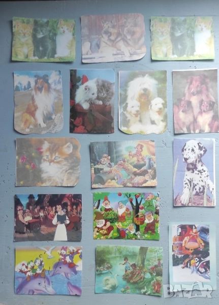 Картинки салфетки и кръпчета от едно време , снимка 1