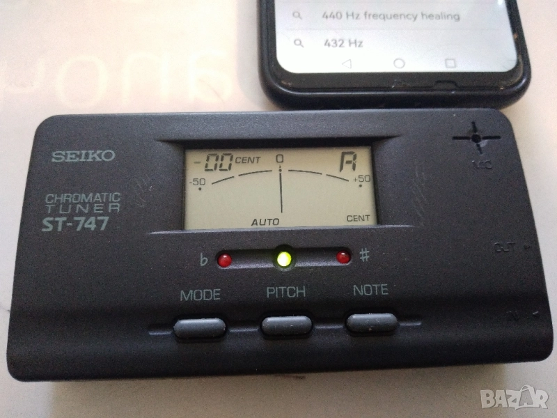 Тунер за китара SEIKO ST-747, снимка 1