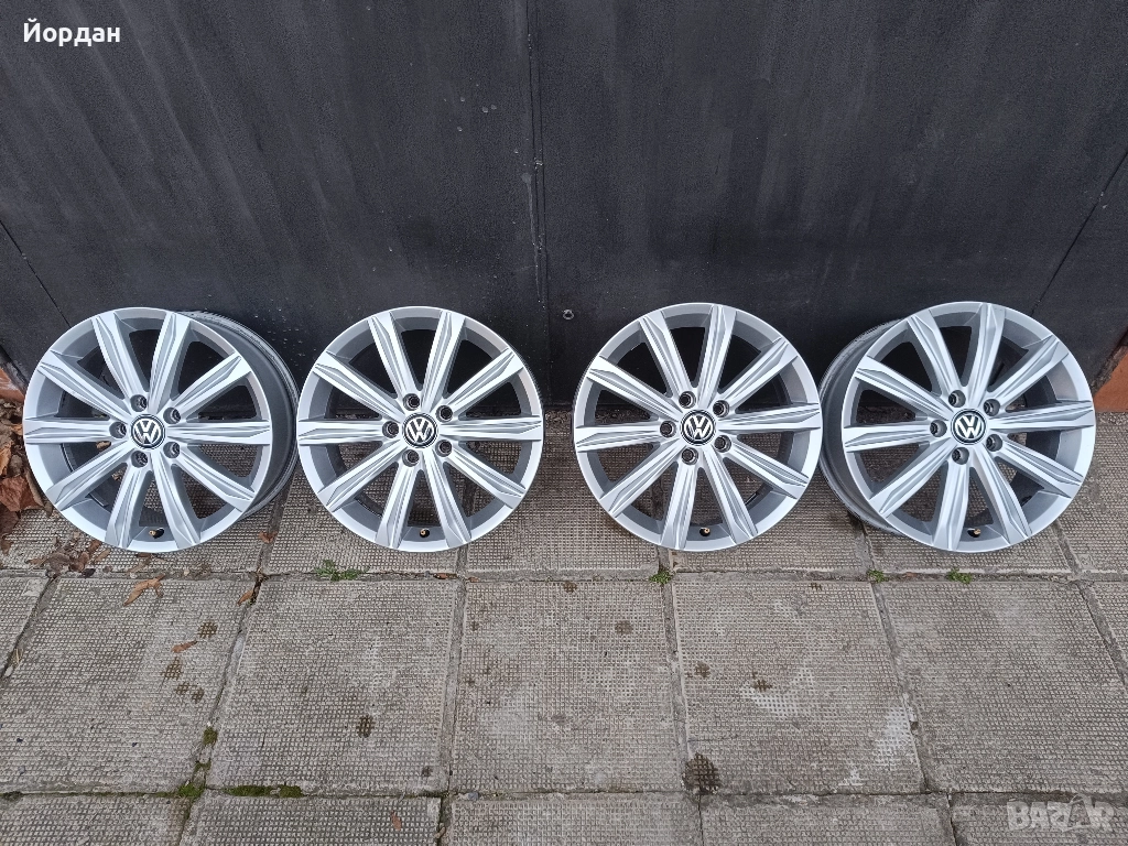ОРИГИНАЛНИ джанти 17' цола 5x112 ФОЛКСВАГЕН / VW Touran GOLF 57,1 ET52, снимка 1
