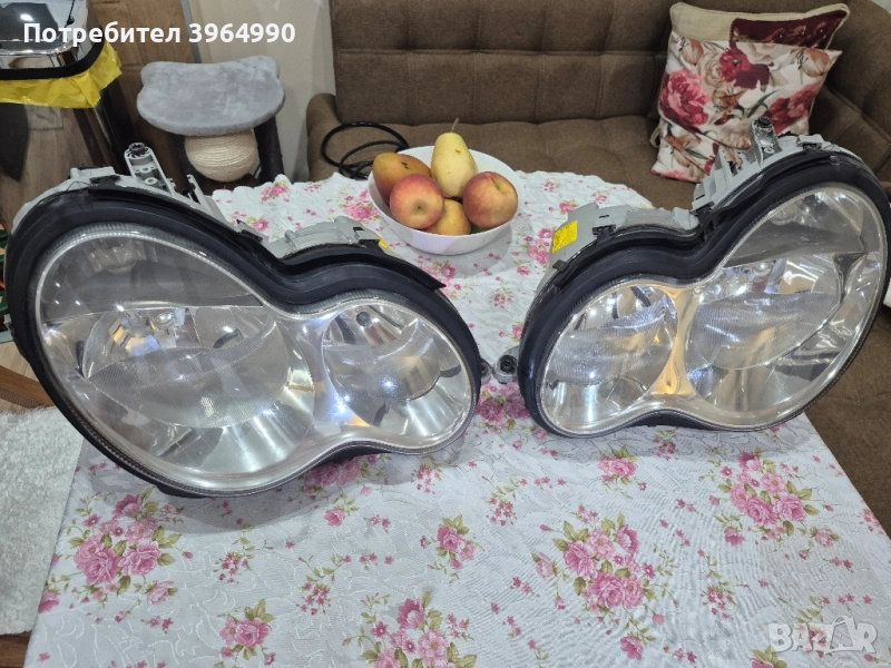 Кристални Оригинални фарове BOSCH за мерцедес С клас W203 ФЕЙС , снимка 1