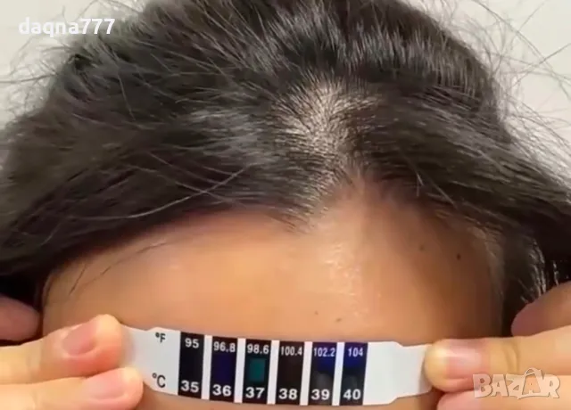 2 броя нови ленти термометри за моментално измерване на температура при деца, снимка 3 - Други - 49946169