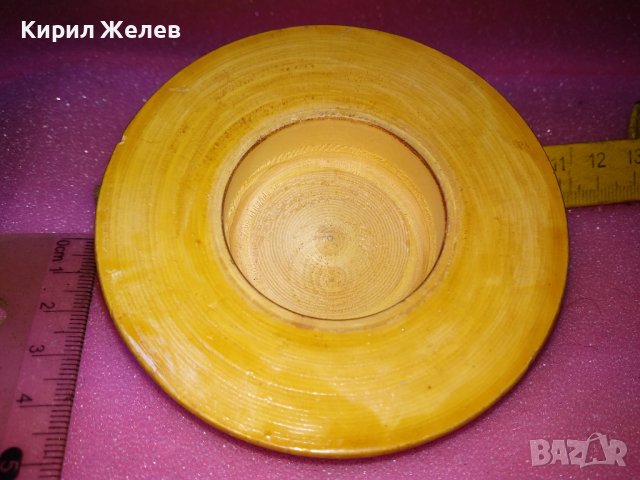 СТАРО ФЛОРАЛНО ИЗРИСУВАНО ДЪРВЕНО КАПАЧЕ За КОЛЕКЦИЯ ДЕКОРАЦИЯ 42884, снимка 4 - Други ценни предмети - 44312632