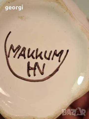 немска цветна керамична вазичка 19/4, снимка 5 - Декорация за дома - 49167940