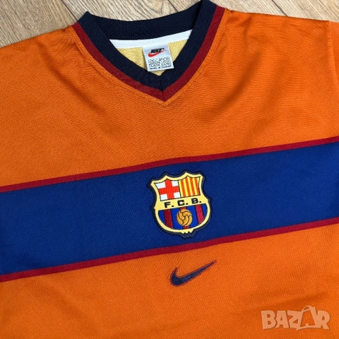 Мъжка тениска Nike x Barcelona 98/00 | L размер, снимка 2 - Тениски - 53598543