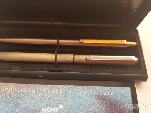 Комплект стари химикалки Montblanc с оригинална кутия, снимка 15 - Колекции - 34237870