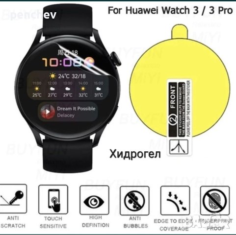 Протектор за Huawei GT 2 PRO/WATCH 3 PRO, снимка 5 - Смарт часовници - 36084856