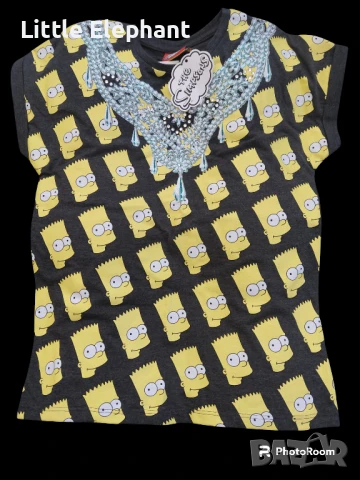 Блузка с къс ръкав"Luxery collection"-The Simsons family,10-11г/нова