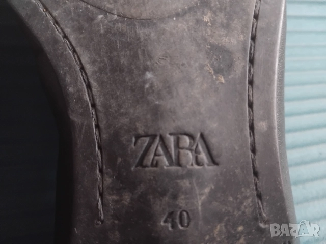 ZARA оригинални мъжки обувки естествена кожа, номер 40, снимка 4 - Ежедневни обувки - 52306371