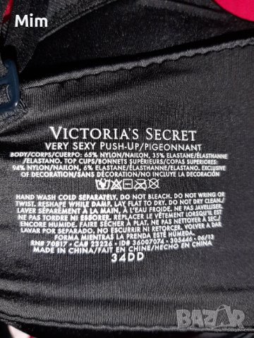 Viktoria's Secret 34 DD Черен сутиен , снимка 3 - Бельо - 39091702