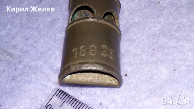 ПРОФЕСИОНАЛНА СТАРИННА ОЛОВНА СПОРТНА СЪДИЙСКА СВИРКА със СЕРИЕН НОМЕР Много РЯДЪК РЕТРО МОДЕЛ 34142, снимка 11 - Антикварни и старинни предмети - 38892429