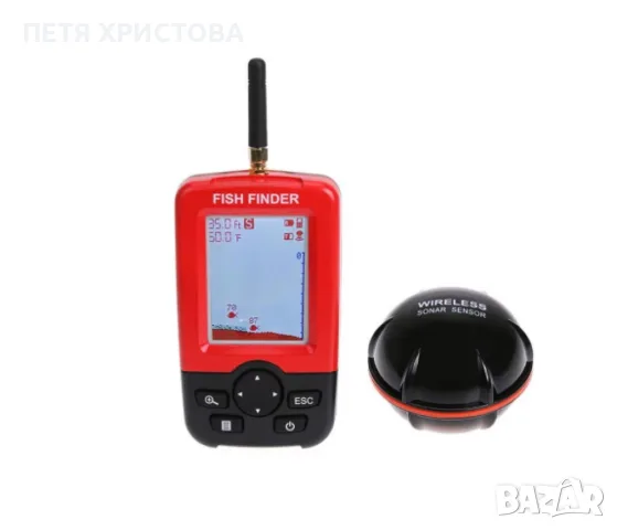 Сонар за риболов Sonar Fish Finder XJ-01, LCD екран, Безжичен сонарен сензор 100 м, снимка 3 - Стръв и захранки - 56049143