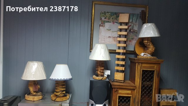 Декоративни лампи от масив ( Промо 50 лв.), снимка 2 - Настолни лампи - 32829889