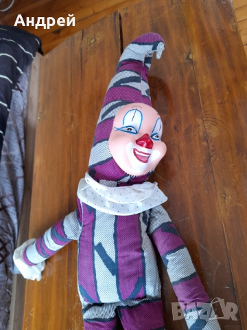 Стара кукла,клоун #7, снимка 2 - Антикварни и старинни предмети - 36072730