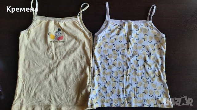 детски потничета за момиче, ръст 134/140см, 9 броя-16лв, снимка 6 - Детско бельо и бански  - 41657719