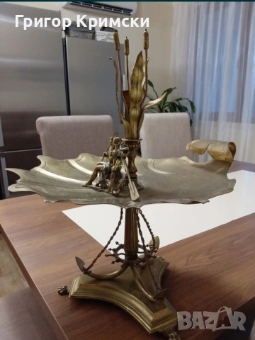 Свещник Нептун от 1929г., снимка 4 - Декорация за дома - 53757247