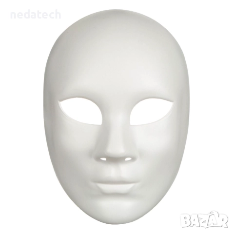 Карнавална маска Full Face, бяла, снимка 2 - Други - 52156120