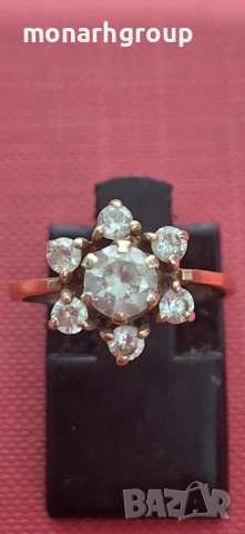 Златен пръстен, снимка 2 - Пръстени - 51997810