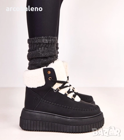 Дамски изолирани боти до глезена на платформа Lorraine, 3цвята , снимка 9 - Дамски боти - 52167015