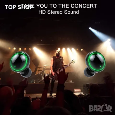 Спортни безжични слушалки Водоустойчиви 80 часа работа HD Stereo Buds, снимка 4 - Bluetooth слушалки - 49444636