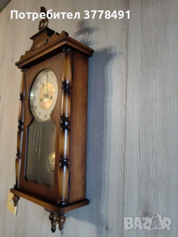 Красив, старинен часовник, снимка 4 - Стенни часовници - 53864898