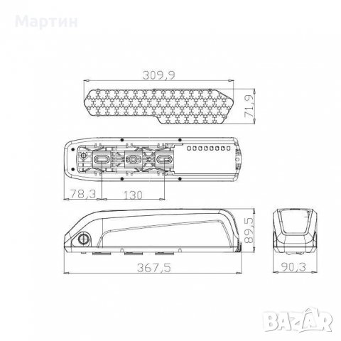 Кутия за батерии HaiLong, снимка 3 - Части за велосипеди - 39222048