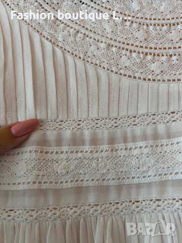 Бяла блуза S размер 100% памук 🤍, снимка 2 - Блузи с дълъг ръкав и пуловери - 44182792