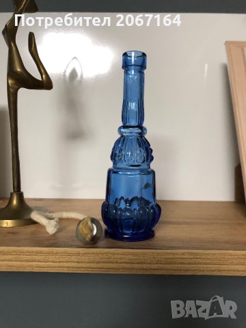 Стъклена газова лампа, снимка 3 - Настолни лампи - 44246148