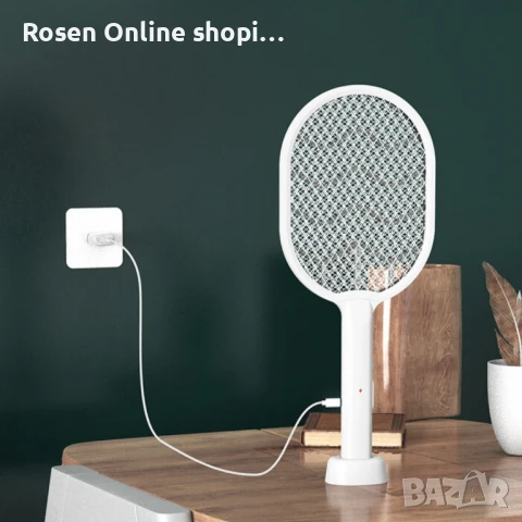 Електрическа палка за унищожаване на комари,мухи,молци и всякакви насекоми с вградена батерия, снимка 8 - Други - 50474313