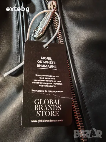 PHILIPP PLEIN оригинално ново рокерско кожено яке XXL, снимка 10 - Якета - 55878208