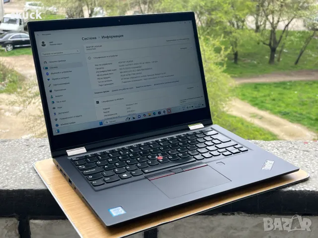 2в1 лаптоп и таблет: Lenovo ThinkPad X390 Yoga (i5-8365U, 16GB DDR4, 256GB SSD), снимка 2 - Лаптопи за работа - 49698330