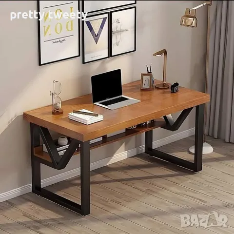 Метално бюро с дървени или ПДЧ плотове по поръчка , снимка 2 - Бюра - 48927254