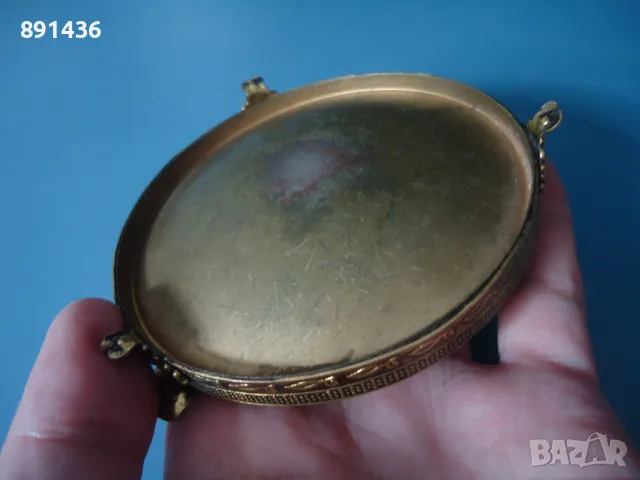 Стар красив месингов пепелник, снимка 6 - Други - 49631777