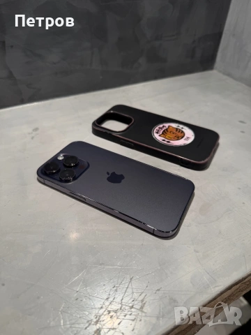 КАТО НОВ Iphone 14 Pro Purple + подарък, снимка 3 - Apple iPhone - 53430736