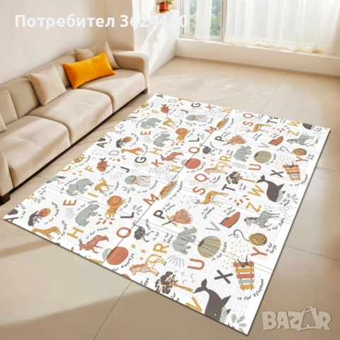 Сгъваемо двулицево килимче за игра Термоизолиращо 4854, снимка 7 - Други - 53307189