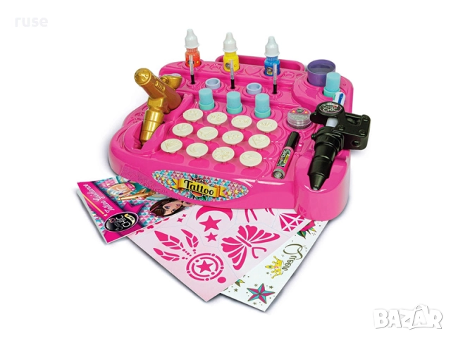 НОВО! Детски комплект за татуировки Clementoni Tattoo Studio, снимка 4 - Образователни игри - 51467738