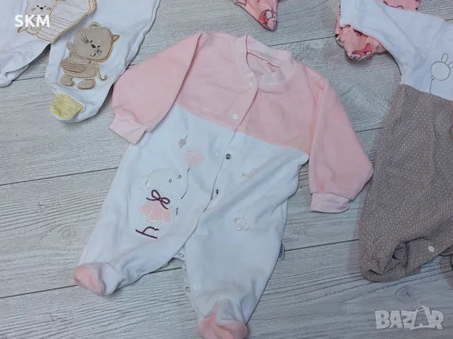 сет гащеризони за бебе момче/момиче от памучна материя gashterizoni bebe, снимка 2 - Бебешки гащеризони - 48641458