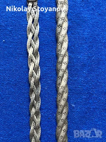 Сребърно колие и гривна, снимка 2 - Бижутерийни комплекти - 48549924