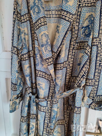 Нов естествена коприна италиански копринен халат, снимка 6 - Нощници - 39957957