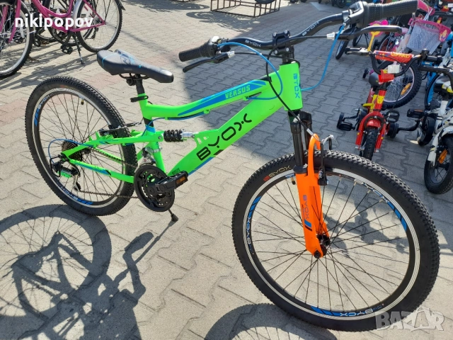 BYOX Велосипед 24" VERSUS зелен, снимка 5 - Велосипеди - 53848912