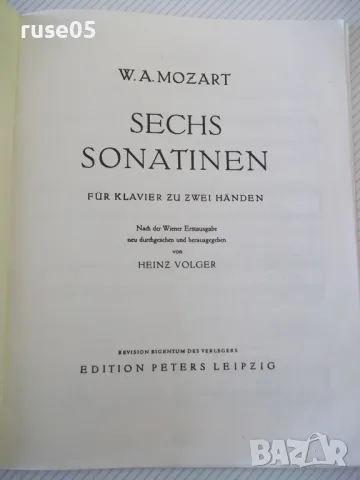 Ноти за пиано "MOZART - SECH SONATINEN - Nr. 4615" - 34 стр., снимка 2 - Специализирана литература - 47539406