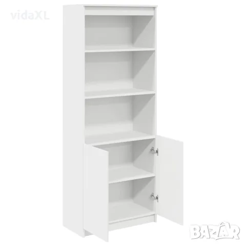 vidaXL Висок шкаф, бял, 70x35x180 см, инженерно дърво, снимка 5 - Бюфети - 56147037
