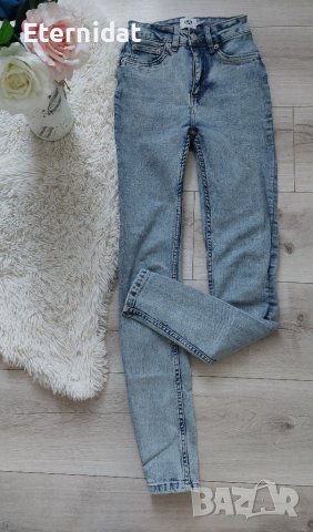 Дънки слим с висока талия 