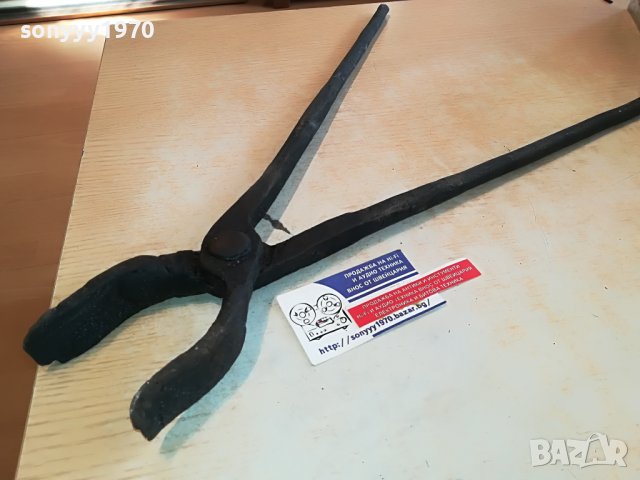 КОВАШКИ КЛЕЩИ 55СМ 2603231817, снимка 8 - Антикварни и старинни предмети - 40142964