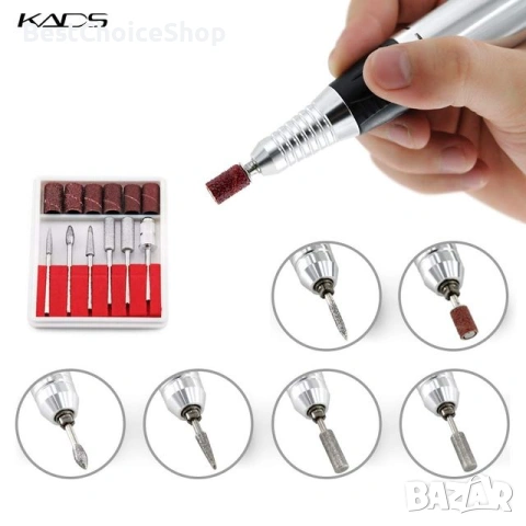 Професионална електрическа пила за маникюр / педикюр EN400 (KADS), снимка 8 - Продукти за маникюр - 53506173