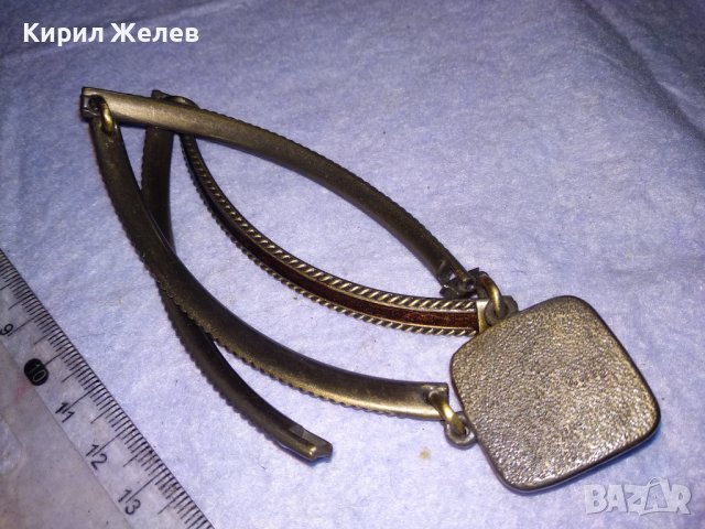 ЕФЕКТНО ШАРМАНТНО БРОНЗОВО ВИНТИДЖ АРТ ДЕКО СТИЛ КЕХЛИБАРЕНО КОЛИЕ 38662, снимка 6 - Колиета, медальони, синджири - 41638690