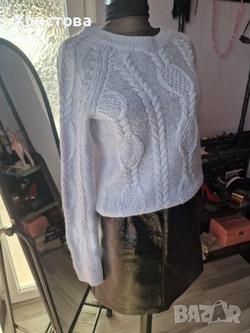Светлосин пуловер НМ - 16,00лв., снимка 4 - Блузи с дълъг ръкав и пуловери - 32202433